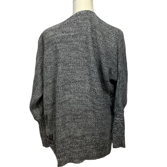 Hippie Rose Gray Cardigan - Picture 2 of 4